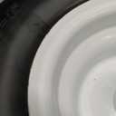 13x6.50-6 Flat Free Lawn Mower Tire and Wheel, Solid Smooth Zero Turn Mower Front Tire Assembly, with 3/4" & 5/8" Bearing, 4"-6.5" Centered Hub, Compatible with Lawnmower Garden Tractor, 2 Pack