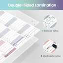 2026 Wall Planner Large 47.2"x16.5"  Double-Sided Laminated Year Calendar with Rolled Packaging, No-Crease Design, 8 Stickers  Home Office Wall Organiser, Business Colours