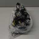 Brightown Outdoor String Lights, 50FT 25 G40 Bulbs Shatterproof Patio Lights, IP65 Waterproof Dimmable Hanging Connectable Globe LED Outdoor Lights for Backyard, Bistro, Porch, Deck, Balcony (Black)