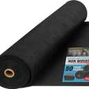 Super Geotextile Non Woven Fabric for Landscaping, French Drains, Underlayment, Erosion Control, Construction Projects, Weight: 8 OZ, 4' x 250'