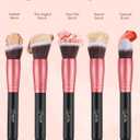 BESTOPE PRO Makeup Brushes 16 Pcs Makeup Brush Set, Blending Brush for Foundation, Premium Synthetic Powder Concealers Makeup Brushes for Eyes and Face, Eye Shadows Brushes, Eyeliner Make Up Brushes (Black)