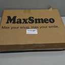 MaxSmeo Side Table, 3-Tier Small End Table, Modern Oval Night Stand Accent Table for Living Room, Bedroom, Rustic Brown