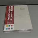 2 x 2026 Planner, Weekly and Monthly Calendar Planner, January 2026 - December 2026, Hardcover 2026 Calendar Book with Tabs For Women & Men, Inner Pocket, Spiral Bound, Perfect for Office Home School Supplies - A4 (8.5" x 11"), Gray