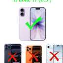 Pink White Black Christmas Trees Phone Case Compatible with iPhone 17, Winter Christmas Cartoon Phone Cover for iPhone 17