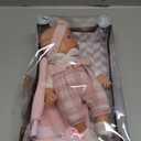 Enjoyin 12'' Baby Doll in Gift Box with Pink Cloths, Pacifier, 13''x13'' Microfabric Blanket, and Feeding Bottle. Gift Idea for Ages 3+