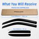 Window Rain Guards Compatible 2004-2014 Ford F150 SuperCab Extended Cab 4PC Side Wind Deflector Visors Shade Vent w/ 2 Half-Size Rear Doors & 2 Full-Size Front Doors