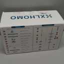 XLHOMO 32122inch Corner Shower Caddy Tension Pole All White, Rustproof DrillFree Shower Shelves for Bathroom Bathtub Washbasin, Adjustable Shower Organizer with 4 Tier Patent Shelves & Towel Bars