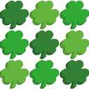 Tellingyou 600 Pcs St. Patrick's Day Shamrock Cutouts Paper 2 Inch Green Clover Shape Cut Outs Irish Paper Die Cuts for Bulletin Board Decorations School Classroom Party Craft(Three Colors)