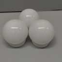 VICASKY 3-Pack White Frosted Acrylic Globe Fixture Cover, 2.6" Threaded Neck & 3.9" Diameter - Replacement for Outdoor Wall Sconces, Street Lamp Posts, and Exposed Bulb Lights