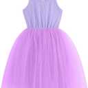XUNYU Toddler Tulle Dress Baby Girls Tutu Dresses Infant Tulle Party Birthday Princess Sundress 2025 (18-24 Months, Light Purple)