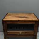 Sunhoo Bread Box for Kitchen Countertop Wooden Bread Storage Container Bin 2 Layer Breadbox Holder Large Capacity Keeper Vintage Farmhouse Food Organizer Pantry Shelf Acrylic Window (Brown)