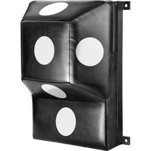 Wall Mount Boxing Pad Uppercut Punching Bag Target Pads for MMA Training Punching Home Gyms (Black & White)