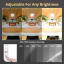 NAOEVO RV Lights Interior 2070LX, 1500LM RV LED Light Interior 12V, Camper Lights with 3 Color and Stepless Dimming, Energy-efficient Ceiling Light for Trailer Boat Car(8Pack, 2900-6500K)