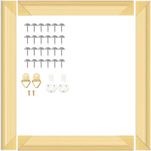 ECOIOU DIY Canvas Stretcher Bars 16x20 Inch Canvas Frame, Sturdy Stretcher Frames for Oil Paintings, Prints, Paint by Numbers & Posters(Need Extra Size to wrap Around The Frame)