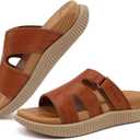 KuaiLu Womens Sandals Khaki Beige Size 8