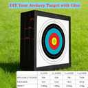 Archery Foam Target High-Density Bow and Arrows EVA Targets for Backyard Practice Shooting Targeting, Include 5 Target Papers, 4 Pins, 20 Inches X 20 Inches X 2"