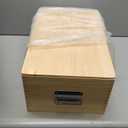 Maxdot Pet Casket for Dogs and Cats, Wooden Burial Pet Loss Coffin Furry Loss Gift for Animals Funeral, Handmade Natural Wood, Inner 19" l  11" W  7" H