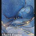 15x23 Picture Frame Black for Wall Mounting, Horizontal and Vertical Formats for Wall Hanging, Wood 15x23 Frame, Black, 1 Pack