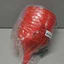 HNBun 10Pcs Plastic Funnel Set, 6.3 Inch Wide Mouth Red Fuel Funnels for Automotive Oil & Gas, Large Multipurpose Tool for Garage, Kitchen, Garden & Fluid Transfer