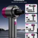 EYYA Handheld Cordless Car Vacuum Cleaner, 4-in-1 Portable Mini Car Vacuum Cleaner, 15000PA High Power & Air Duster with LED Light for Home Office