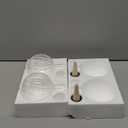 Soilagua 23 oz Extra Large Plant Watering Globes Top Fill, Clear Glass Water Bulbs with Terracotta Spikes Adapter, Slow Release Vacation Plant Watering Devices, Automatic Drip Irrigation, 2 Pack