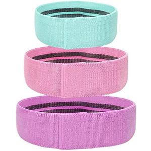 Squat Resistance Bands Fitness Workout Fabric Belts for Legs and Butt Non-Slip Stretch Hip Bands Booty Exercises, Yoga/Pilates, Bodybuilding Training (Small)