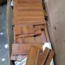 Mid Century Modern Nightstand with Charging Station, Fluted Bedside Table with Storage, Modern Side End Table with Solid Wood Legs for Bedroom, Dorm and Small Space (Rustic Brown)