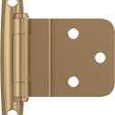 Amerock BPR3428CZ | Cabinet Hinge | 3/8 inch (10mm) Inset Self Closing Face Mount | Champagne Bronze | Kitchen Cabinet Door Hinge | 1 Pair/2 Pack | Functional Hardware