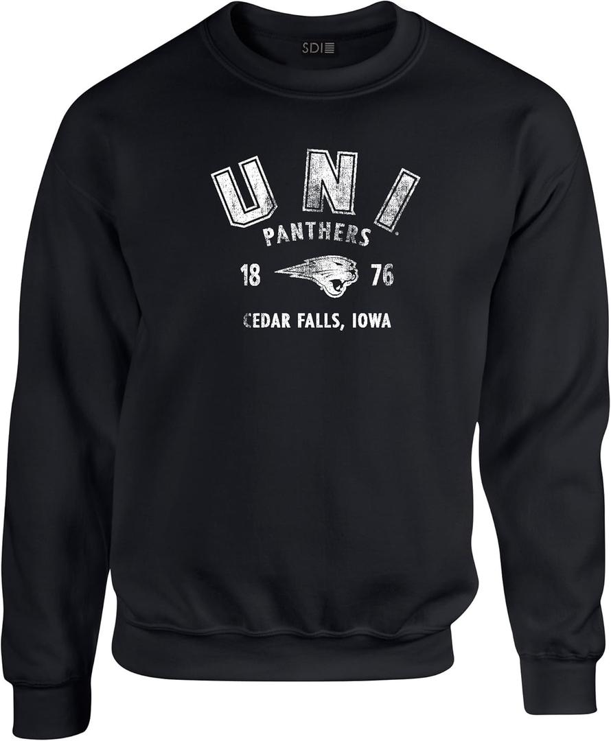 SDI NCAA 50/50 Blended 8 Oz. Crewneck Sweatshirt (3X-Large, Black)