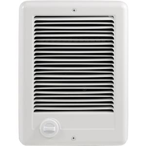 Electric Wall Heater CSC152TW Complete Unit wiht Adjustable Thermostat, Wall Mounted Electric Heater for Indoor Use, Fast Heating, 5120/3840 BTU, 240/208 Volt, 1500/1125 Watt, White