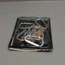 12PCS Carabiner Keychain Clip - 3" Aluminum Caribeener Key Clip, D Ring Shape Nonlocking Carabeaner Hook Buckle, Multi-Function Spring Snap Key Clips Tool for Home, Camping, Hiking, Traveling, Backpack