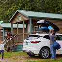 SportRack Vista XL Rear Opening Cargo Box,Black