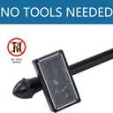 Magnetic Curtain Rods for Metal DoorsNo tools required,Multi-Use Adjustable Appliance for Windows Iron Steel Places09-16 Inch2 Pack,Black