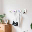 Suction Cup Hooks, Suction Cup Hooks for Shower,Removable Towel Hooks for Bathroom Window Glass Door Wall, Bath Robe Looafh Wreath Hook for Hanging