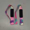 SKDK Cotton Hard Pull Wrist Lifting Straps Grips Band-Deadlift Straps with Neoprene Cushioned Wrist Padded and Anti-Skid Silicone - for Weightlifting, Bodybuilding, Xfit, Strength Training