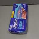 Ziploc Gallon Food Storage Freezer Bags, Stay Open Design, Easy to Fill, 66 Count