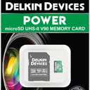 Delkin Devices 128GB Power Micro SD Card UHS-II (U3/V90) - 300MB/s Read, 250MB/s Write, 8K, 4K, 3D, HDR, 360 Recording | Micro SD Card 128GB with SD Adapter