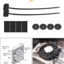 Car Radiator Fan Zip Ties,Car Accessories Electric Radiator Fan Plastic Rods Installation Kit Compatible Mount Hold Radiator Spal Fan,Fit for 7"/9"/10"/12"/14"/16" Electric Cooling Fans (3PCS)