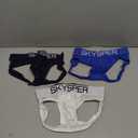 SKYSPER Men's Jockstrap Breathable Mesh 3pcs Jock Strap Male Underwear, Athletic Supporters for Men (Medium, Sg07-blue/White/Navyblue-3pcs)