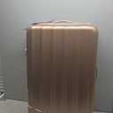Rockland Santa Fe Hardside Spinner Wheel Luggage Set, Bronze, 3-Piece Set (20/24/28)