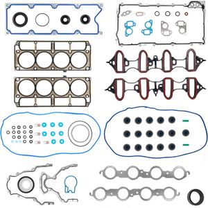 Head Gasket Set, Compatible with 2002-2011 Chevy Silverado Tahoe Avalanche Express Suburban, GMC Sierra Savana Yukon Envoy, Buick Cadillac Isuzu 4.8L 5.3L V8 CS9284, HS26191PT MLS Engine Gasket Kit