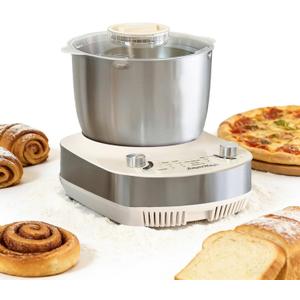7.4QT Electric Dough Mixer with Timer & Fermentation, Dough Kneader Machine for Bread, Pizza, Pasta & Sourdough, Large Capacity Up to 2.1kg Dough, Hands-Free Kneading Machine for Home Baking