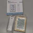 Indoor Outdoor Thermometer Wireless Weather Station, Temperature Humidity Monitor Battery Powered Inside Outside Thermometers with 330ft Range Remote Sensor and Backlight DisplayWood