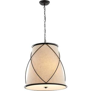 JONATHAN Y JYL1315A Milo 19" 3-Light Rustic Farmhouse Iron LED Pendant Industrial Modern Adjustable Dining Room Living Room Kitchen Island Foyer Bedroom Hallway, Oil Rubbed Bronze