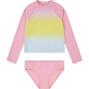 Hurley Girls Two-piece Rashguard Set (Big Kid), 3T