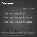 Engine Coolant Radiator Pipe Water Hose Line 06E121045J Compatible with Audi A4 2009 For A5 2008-2010 For Q5 2009-2012 06E 121 045 J (3.2L V6)