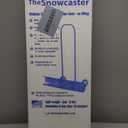 30SNC 36-inch Bi-Directional Wheeled Snow Shovel Pusher and Barn Shovel, 7.5" x 36 ", Blue