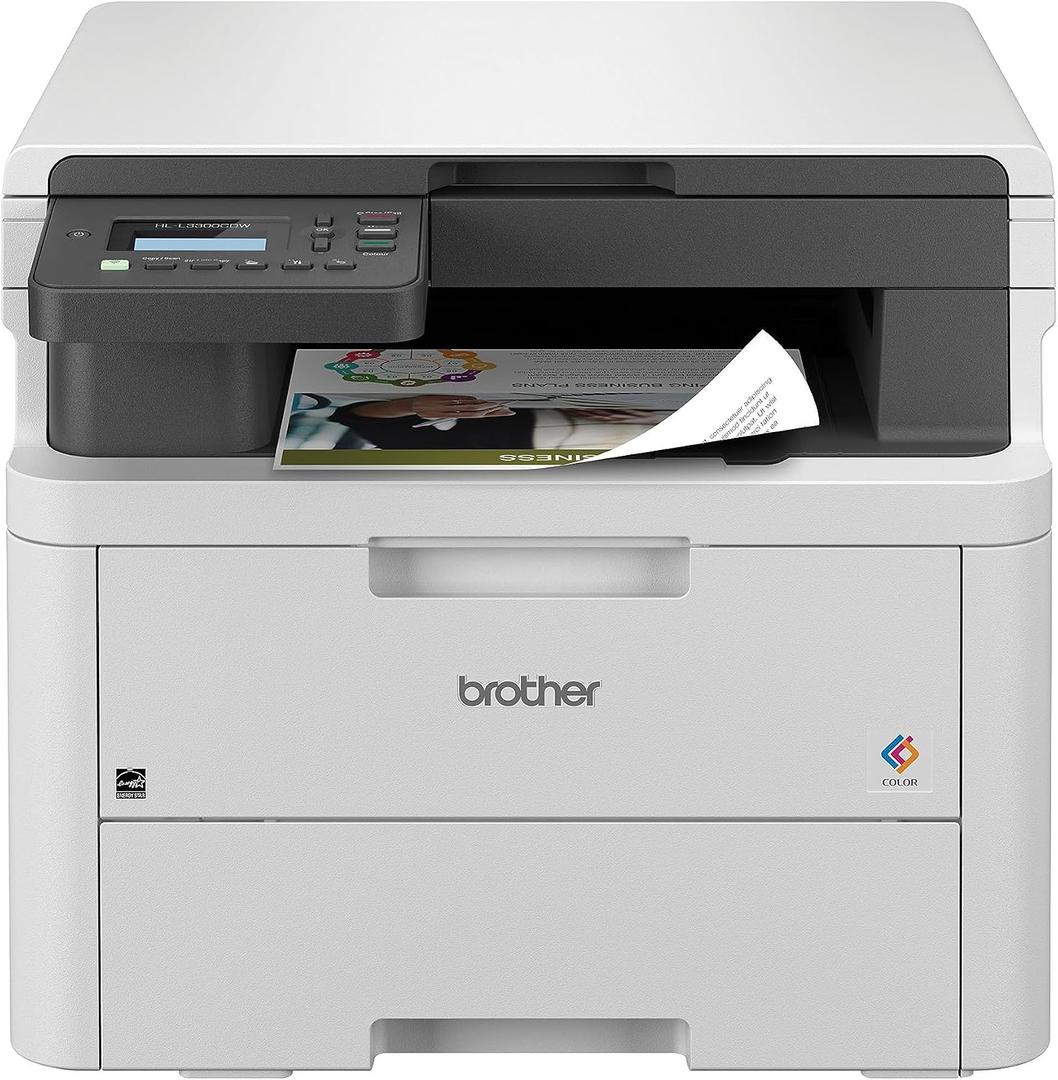 Brother HL-L3300CDW Wireless Digital Color Multi-Function Printer with Laser Quality Output, Copy & Scan, Duplex, Mobile | Includes 2 Month Refresh Subscription Trial , Works with Alexa