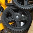 Portable Miter Saw Stand with 6.75 in Wheels 330 lbs Load Capacity Heavy Duty Universal Mitre Saw Stand Tool Storage Trays WK-MS080 (Silver,yellow)