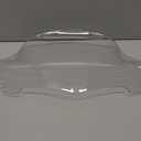 Motorcycle 9 inch Wave Windshield Windscreen Fit for Harley Touring Street Glide FLHX Electra Glide FLHT Ultra Limited FLHTK Tri Glide FLHTCUTG 2014-2025(Clear)